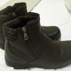 Women's Propet Black Leather Booties, size 8.5